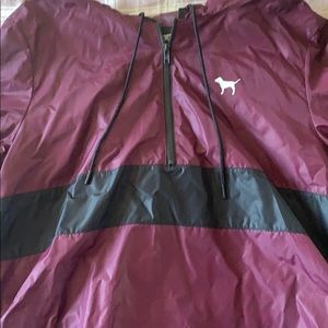 Medium Pink (brand) wind breaker.